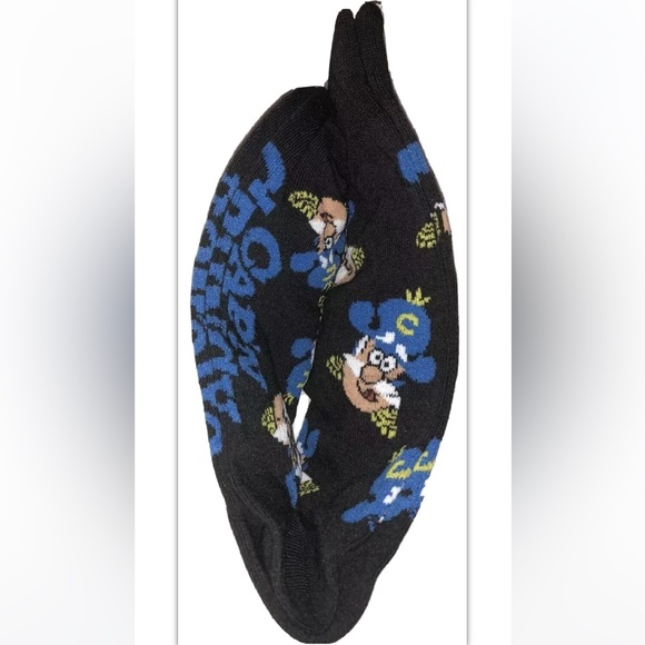 Cap’n Crunch Crew Socks 1 Pair Men's 6-12 Black Blue w Logo Cereal Berries NEW - Picture 6 of 9